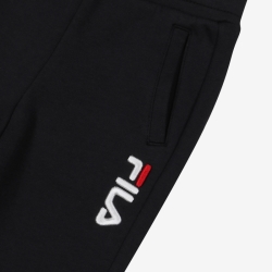 Fila Uno Fleece - Poikien Verryttelyhousut - Mustat | FI-47950